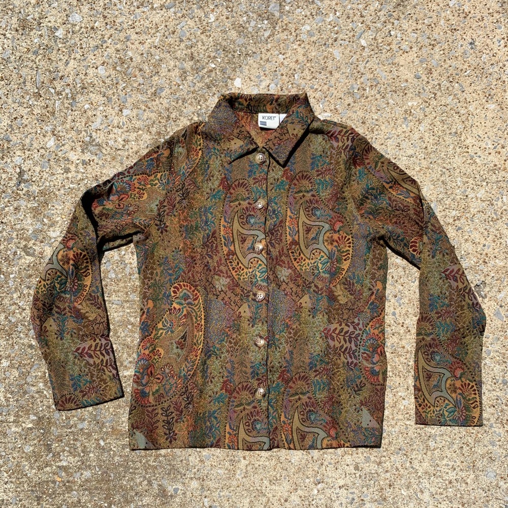 Koret PAISLEY shacket trippy cool women small